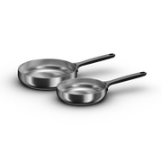 Belly-frying-pan-duo-smokey-black-stainless-steel