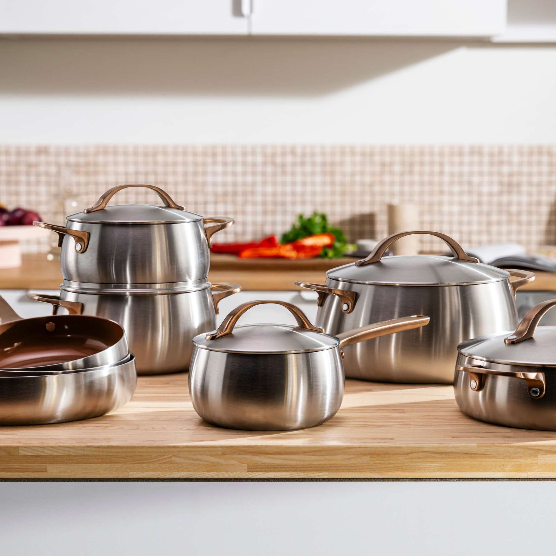 Belly-full-house-non-stick-13-piece-cookware-set-warm-blush-lifestyle