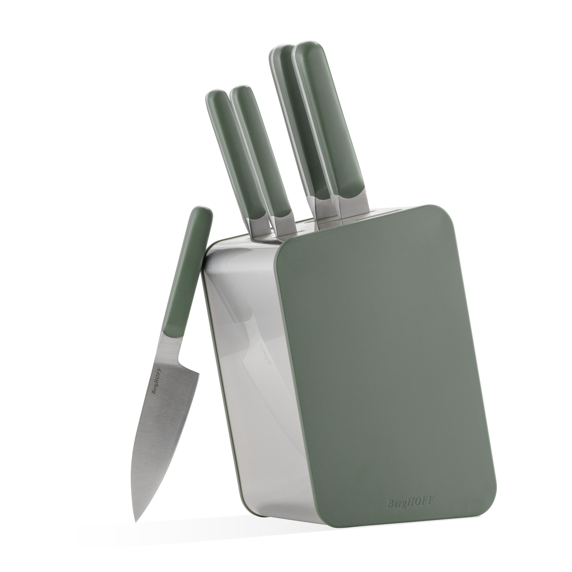 Elements-Knife-Block-set-6-piece-khaki-in-use