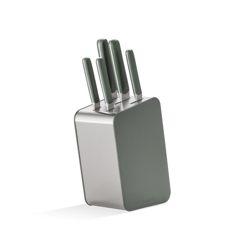 Elements-Knife-Block-set-6-piece-khaki-main-image