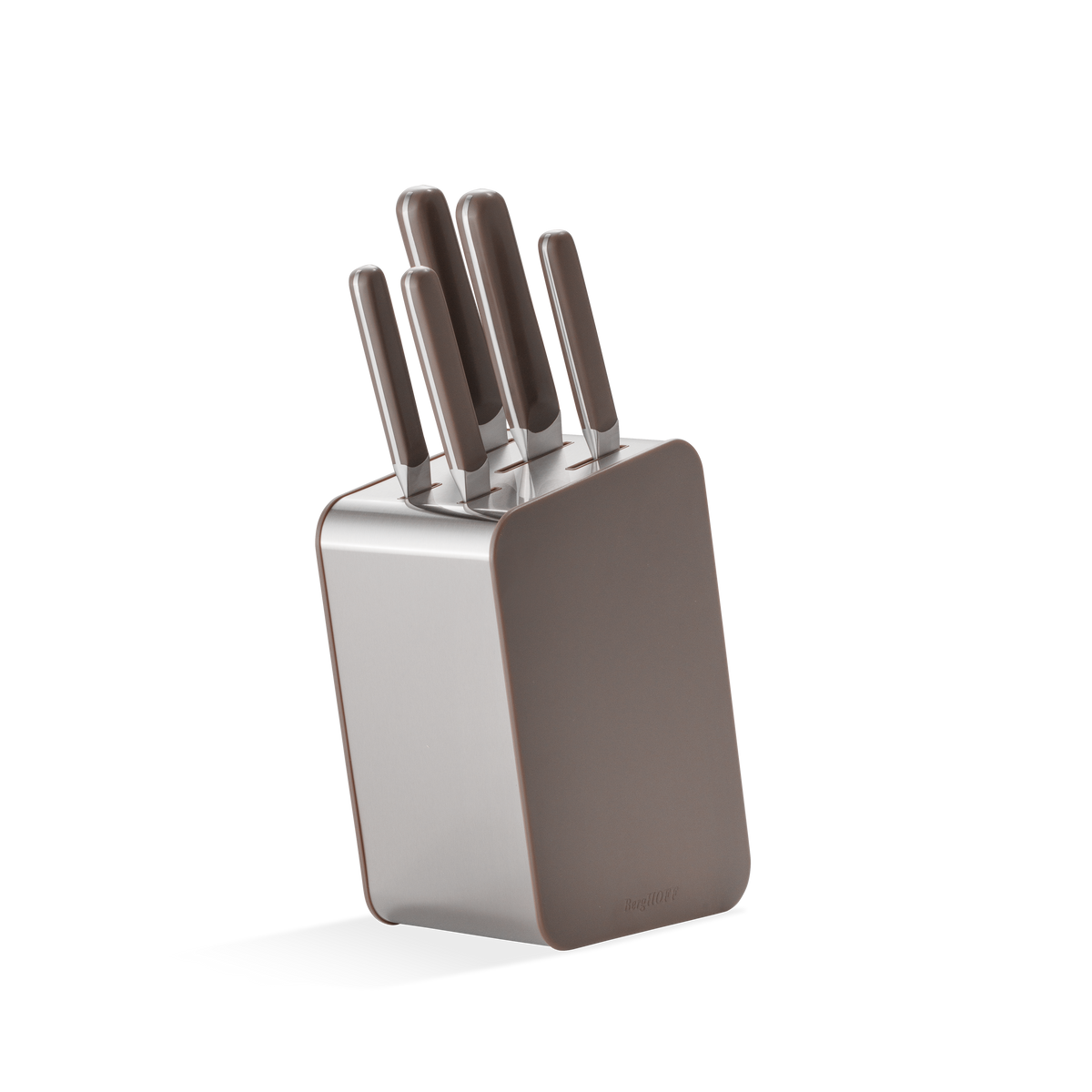 Knife Block Set 6 Piece Stainless Steel Aubergine | BergHOFF