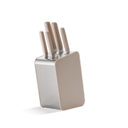 Elements-knife-block-set-6-piece-sand-main-image