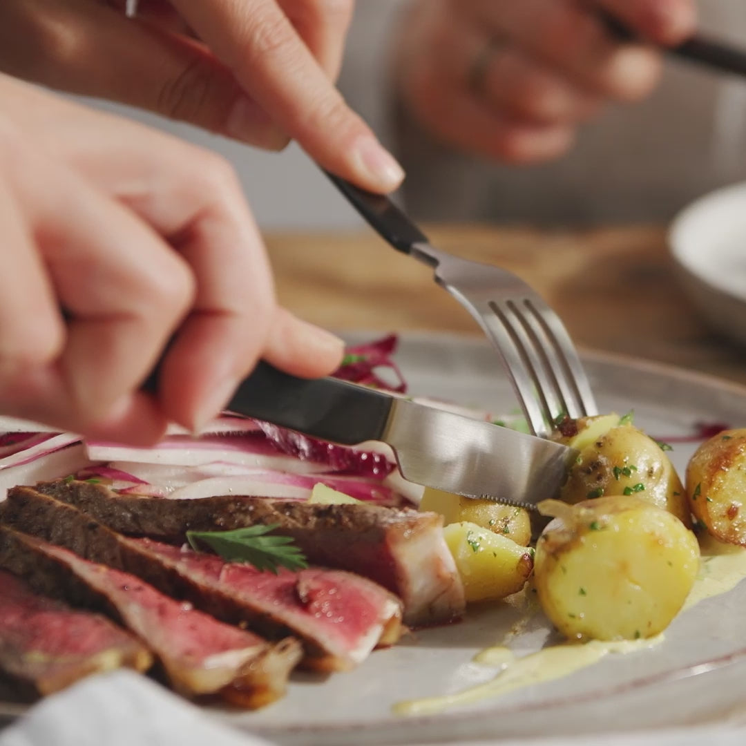 Video laden: Besteck-Set-20-teilig-Rauchig-Schwarz-Elegant-Tisch